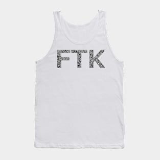 Black &amp; White Geometric FTK Tank Top